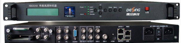NDS3243 單路高清轉(zhuǎn)碼器（AVS+轉(zhuǎn)MPEG-2、AVS+轉(zhuǎn)H.264、H.264與MPEG-2互轉(zhuǎn)，YPbPr+CVBS